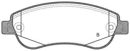 Комплект тормозных колодок (OPEN PARTS: BPA1289.02)