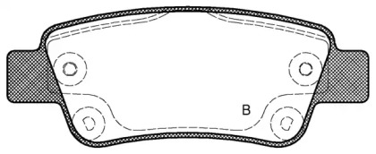 Комплект тормозных колодок (OPEN PARTS: BPA1290.02)