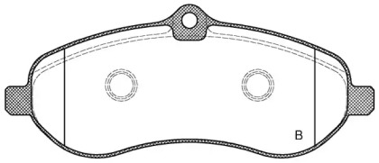 Комплект тормозных колодок (OPEN PARTS: BPA1292.01)