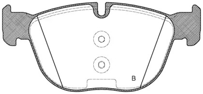 Комплект тормозных колодок (OPEN PARTS: BPA1297.00)