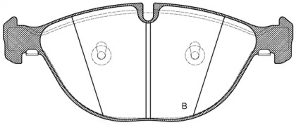 Комплект тормозных колодок (OPEN PARTS: BPA1298.00)