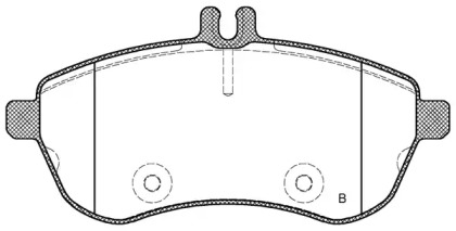 Комплект тормозных колодок (OPEN PARTS: BPA1301.00)