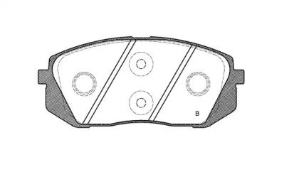 Комплект тормозных колодок (OPEN PARTS: BPA1302.22)