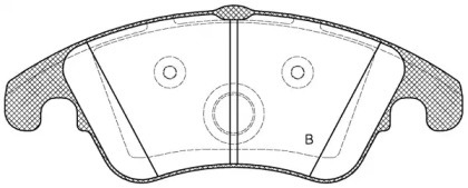 Комплект тормозных колодок (OPEN PARTS: BPA1304.00)