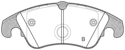 Комплект тормозных колодок (OPEN PARTS: BPA1304.10)