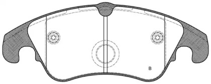 Комплект тормозных колодок (OPEN PARTS: BPA1304.31)