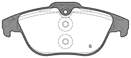 Комплект тормозных колодок (OPEN PARTS: BPA1305.00)