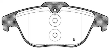 Комплект тормозных колодок (OPEN PARTS: BPA1305.20)