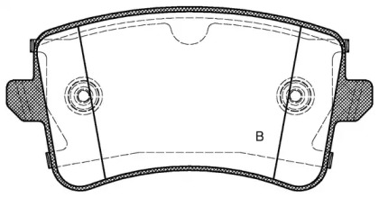 Комплект тормозных колодок (OPEN PARTS: BPA1343.20)