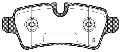 Комплект тормозных колодок (OPEN PARTS: BPA1344.00)