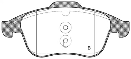 Комплект тормозных колодок (OPEN PARTS: BPA1350.10)