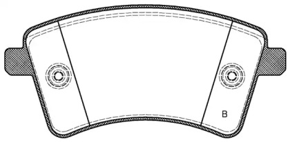 Комплект тормозных колодок (OPEN PARTS: BPA1351.01)