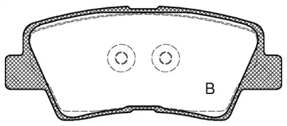 Комплект тормозных колодок (OPEN PARTS: BPA1362.02)