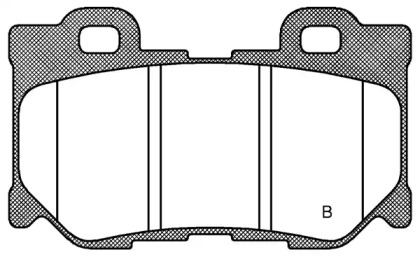 Комплект тормозных колодок (OPEN PARTS: BPA1365.01)