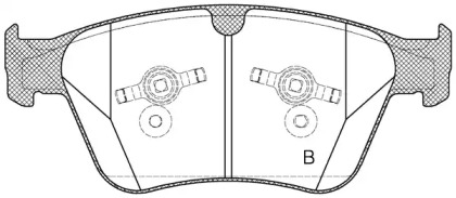 Комплект тормозных колодок (OPEN PARTS: BPA1371.00)