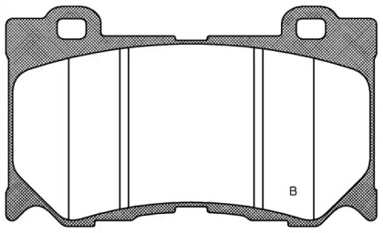 Комплект тормозных колодок (OPEN PARTS: BPA1372.01)