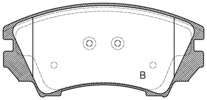 Комплект тормозных колодок (OPEN PARTS: BPA1375.12)