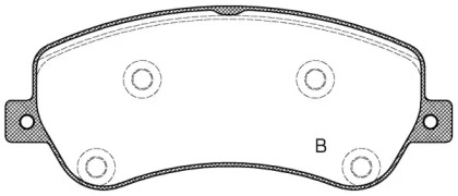 Комплект тормозных колодок (OPEN PARTS: BPA1377.00)