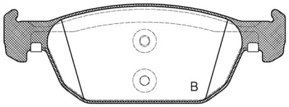 Комплект тормозных колодок (OPEN PARTS: BPA1384.02)