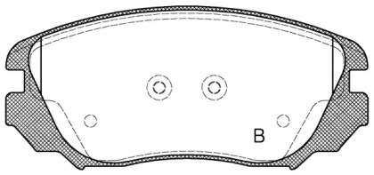 Комплект тормозных колодок (OPEN PARTS: BPA1385.02)