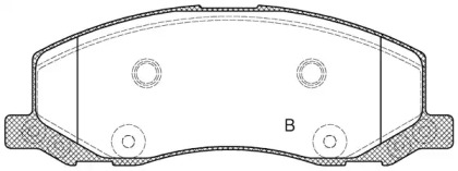 Комплект тормозных колодок (OPEN PARTS: BPA1386.02)