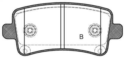 Комплект тормозных колодок (OPEN PARTS: BPA1388.04)