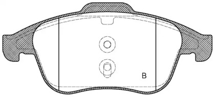 Комплект тормозных колодок (OPEN PARTS: BPA1389.00)