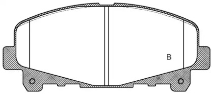 Комплект тормозных колодок (OPEN PARTS: BPA1390.02)