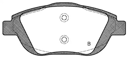 Комплект тормозных колодок (OPEN PARTS: BPA1392.00)