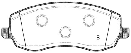 Комплект тормозных колодок (OPEN PARTS: BPA1393.02)