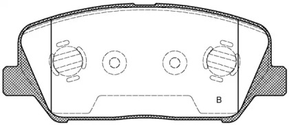 Комплект тормозных колодок (OPEN PARTS: BPA1398.12)