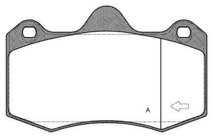 Комплект тормозных колодок (OPEN PARTS: BPA1404.00)