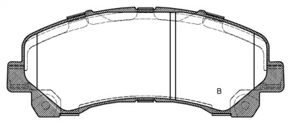 Комплект тормозных колодок (OPEN PARTS: BPA1407.00)