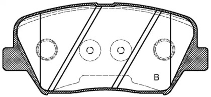 Комплект тормозных колодок (OPEN PARTS: BPA1412.02)