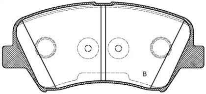 Комплект тормозных колодок (OPEN PARTS: BPA1412.32)