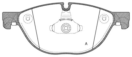 Комплект тормозных колодок (OPEN PARTS: BPA1414.00)