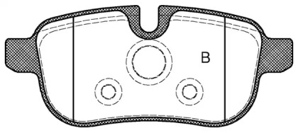 Комплект тормозных колодок (OPEN PARTS: BPA1417.00)