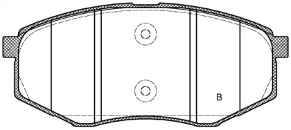 Комплект тормозных колодок (OPEN PARTS: BPA1426.02)