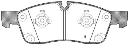 Комплект тормозных колодок (OPEN PARTS: BPA1430.02)