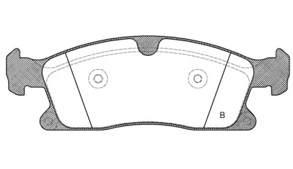 Комплект тормозных колодок (OPEN PARTS: BPA1430.10)