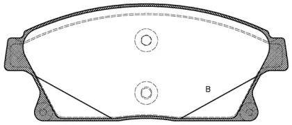 Комплект тормозных колодок (OPEN PARTS: BPA1431.02)