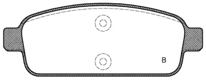 Комплект тормозных колодок (OPEN PARTS: BPA1432.02)