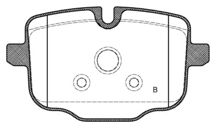 Комплект тормозных колодок (OPEN PARTS: BPA1433.00)