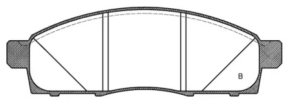 Комплект тормозных колодок (OPEN PARTS: BPA1434.02)