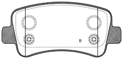 Комплект тормозных колодок (OPEN PARTS: BPA1439.01)