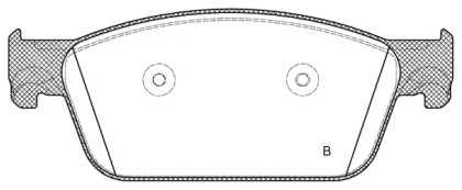 Комплект тормозных колодок (OPEN PARTS: BPA1440.01)