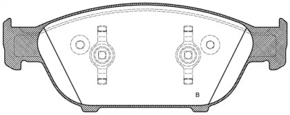 Комплект тормозных колодок (OPEN PARTS: BPA1441.12)