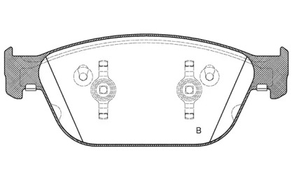 Комплект тормозных колодок (OPEN PARTS: BPA1443.02)