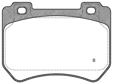 Комплект тормозных колодок (OPEN PARTS: BPA1444.01)