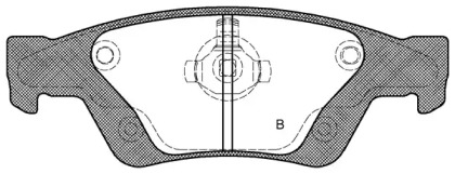 Комплект тормозных колодок (OPEN PARTS: BPA1446.02)